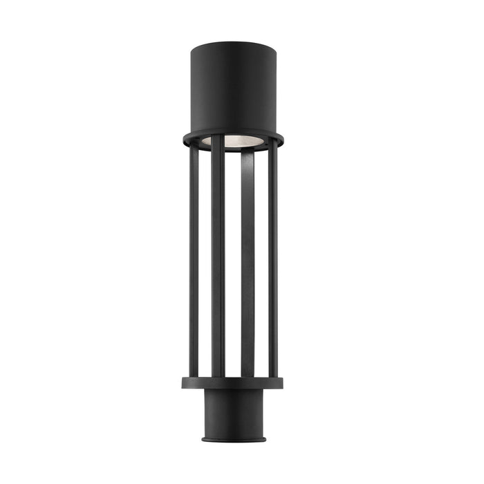 Visual Comfort Studio 8245893S-12 LED Outdoor Post Lantern, Black
