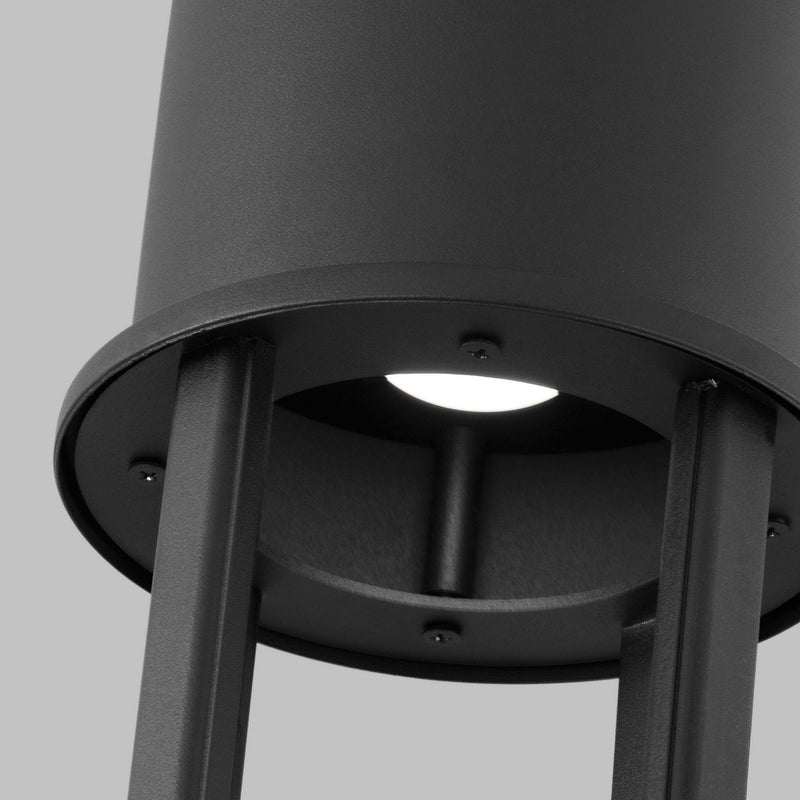 Visual Comfort Studio 8245893S-12 LED Outdoor Post Lantern, Black