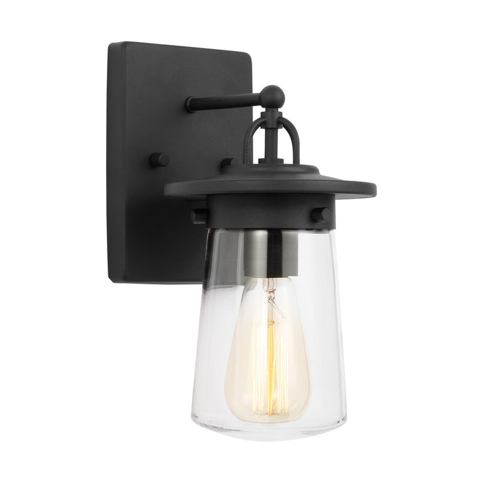 Generation Lighting 8508901-12 One Light Outdoor Wall Lantern, Black