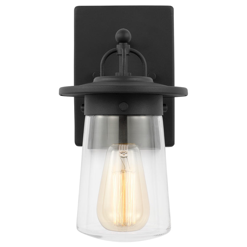 Generation Lighting 8508901-12 One Light Outdoor Wall Lantern, Black