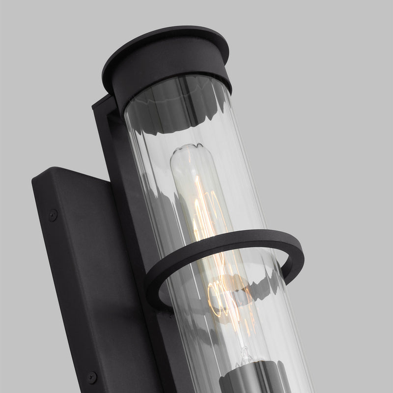 Visual Comfort Studio 8526701-12 One Light Outdoor Wall Lantern, Black