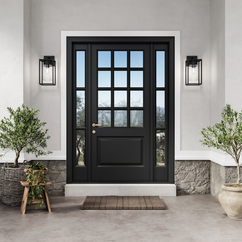 Visual Comfort Studio 8831101-12 One Light Outdoor Wall Lantern, Black