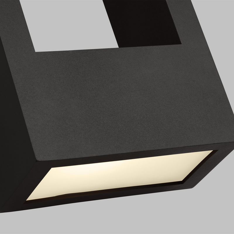 Visual Comfort Studio 8857793S-12 LED Outdoor Wall Lantern, Black