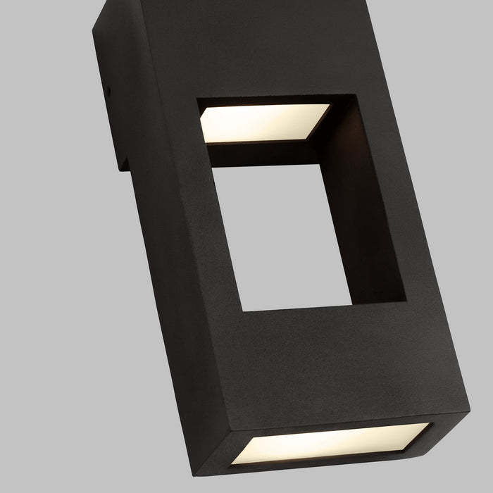 Visual Comfort Studio 8557793S-12 LED Outdoor Wall Lantern, Black