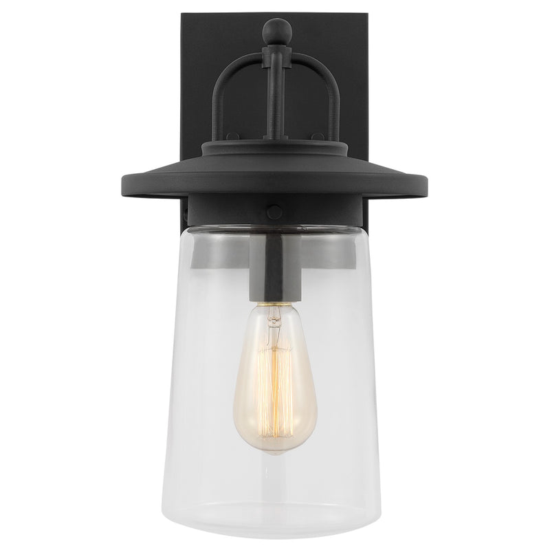 Generation Lighting 8608901-12 One Light Outdoor Wall Lantern, Black