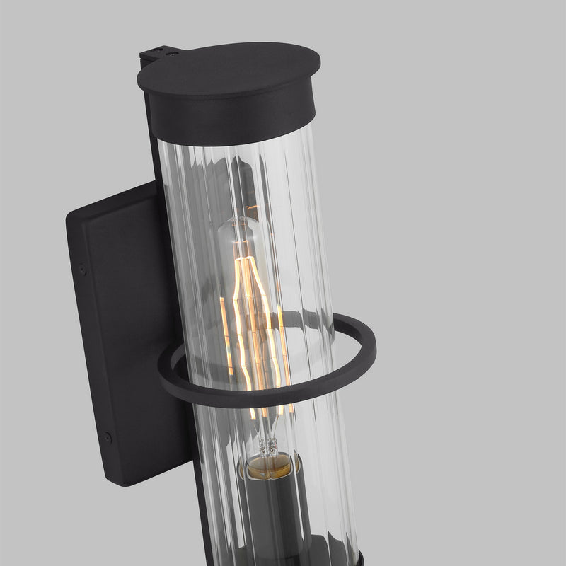 Visual Comfort Studio 8626701-12 One Light Outdoor Wall Lantern, Black
