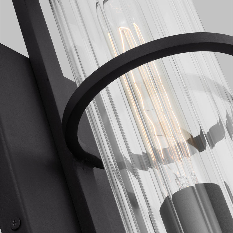 Visual Comfort Studio 8626701-12 One Light Outdoor Wall Lantern, Black