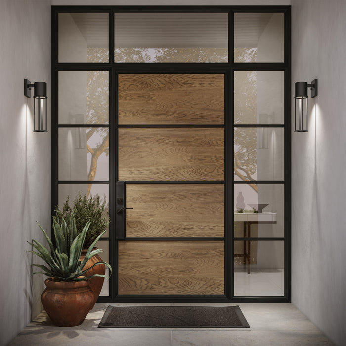 Visual Comfort Studio 8645893S-12 LED Outdoor Wall Lantern, Black