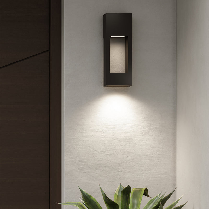 Visual Comfort Studio 8657793S-12 LED Outdoor Wall Lantern, Black