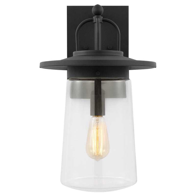 Generation Lighting 8708901-12 One Light Outdoor Wall Lantern, Black