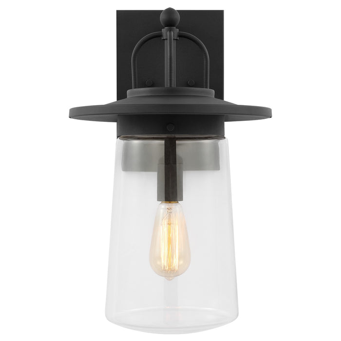 Generation Lighting 8708901-12 One Light Outdoor Wall Lantern, Black