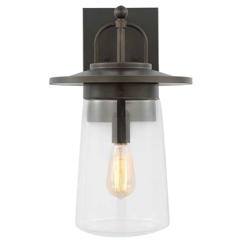 Generation Lighting 8708901-71 One Light Outdoor Wall Lantern, Antique Bronze