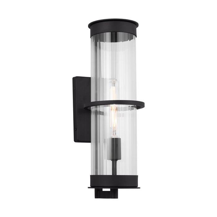 Visual Comfort Studio 8726701-12 One Light Outdoor Wall Lantern, Black