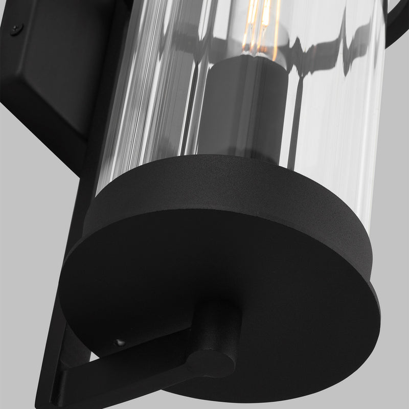 Visual Comfort Studio 8726701-12 One Light Outdoor Wall Lantern, Black