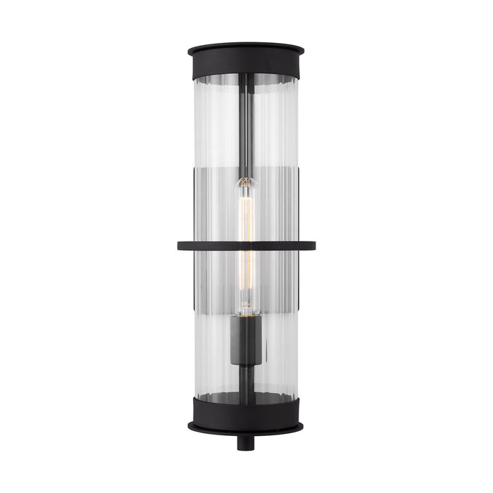 Visual Comfort Studio 8726701-12 One Light Outdoor Wall Lantern, Black