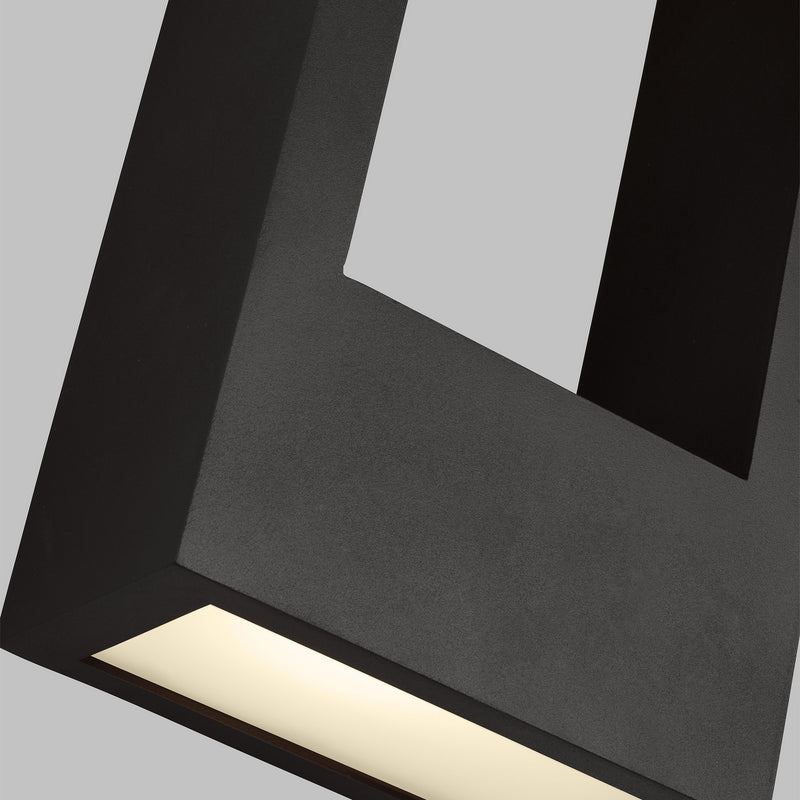 Visual Comfort Studio 8757793S-12 LED Outdoor Wall Lantern, Black