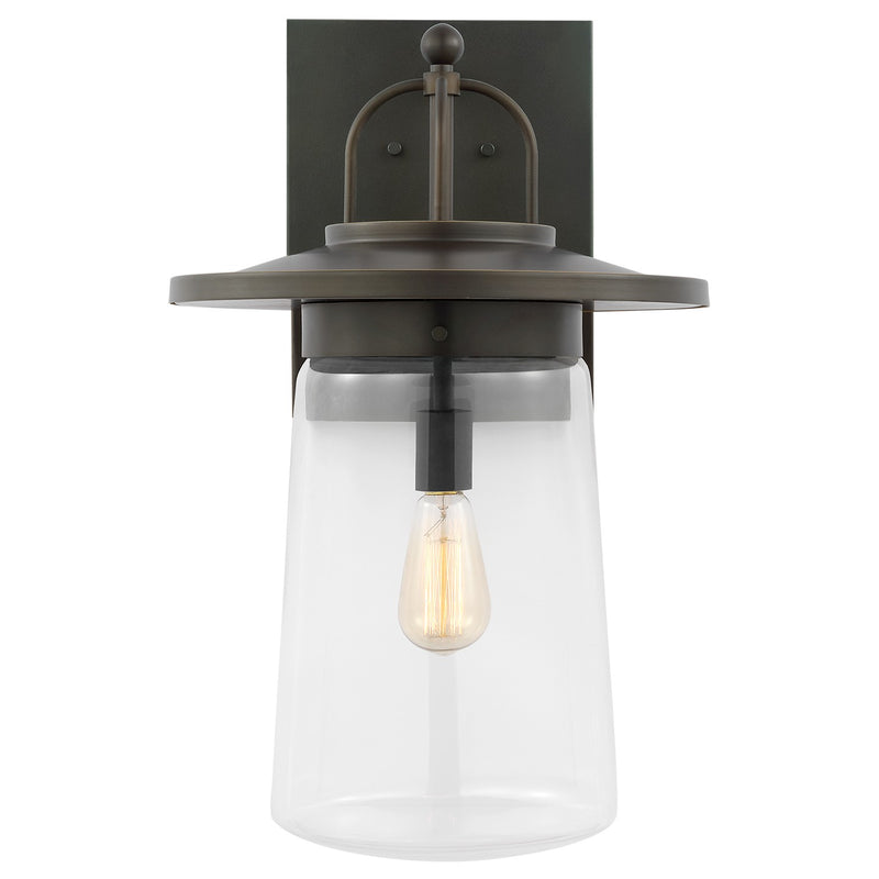 Generation Lighting 8808901-71 One Light Outdoor Wall Lantern, Antique Bronze