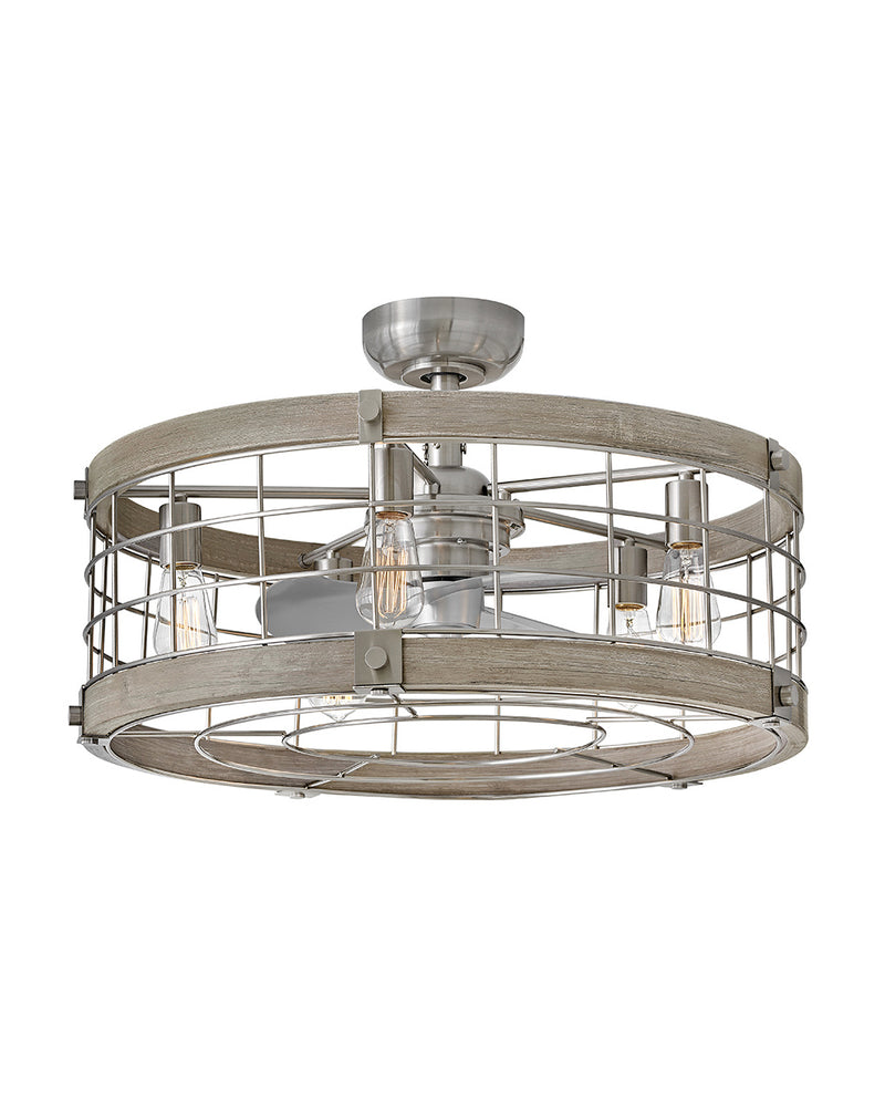 Hinkley 904627FBN-LIA 27" LED Fandelier, Brushed Nickel