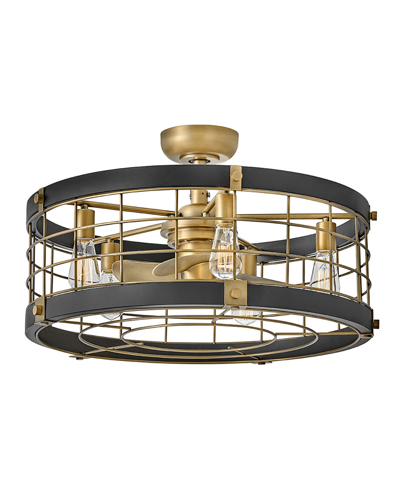 Hinkley 904627FHB-LIA 27" LED Fandelier, Heritage Brass