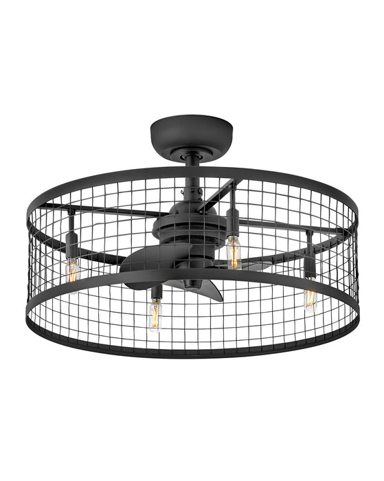 Hinkley 904724FMB-LIA 24" LED Fandelier, Matte Black