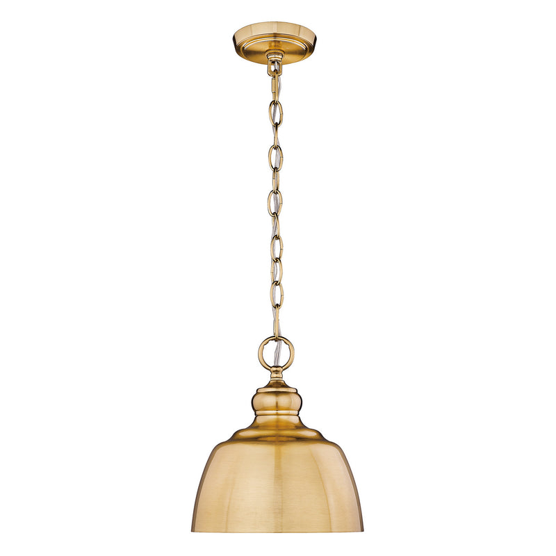 Golden 0316-M1L MBG One Light Mini Pendant, Modern Brushed Gold