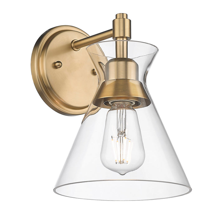 Golden 0511-1W BCB-CLR One Light Wall Sconce, Brushed Champagne Bronze
