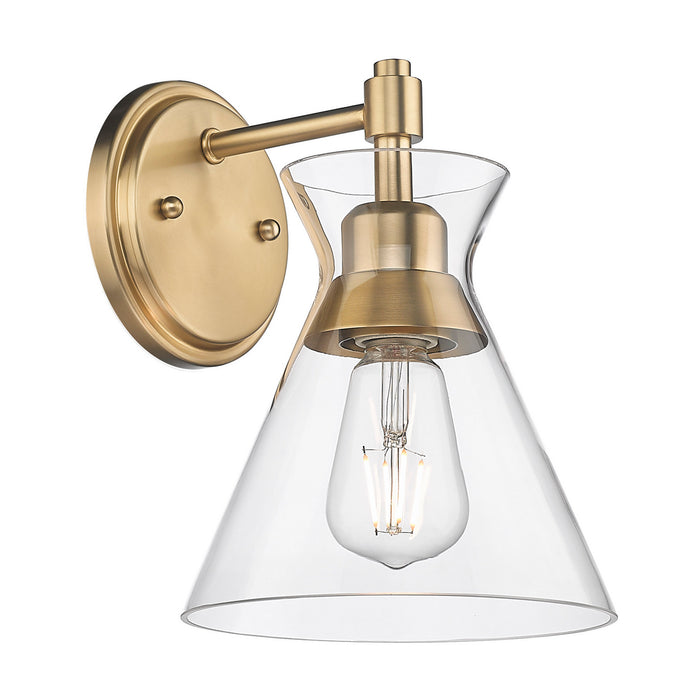 Golden 0511-1W BCB-CLR One Light Wall Sconce, Brushed Champagne Bronze