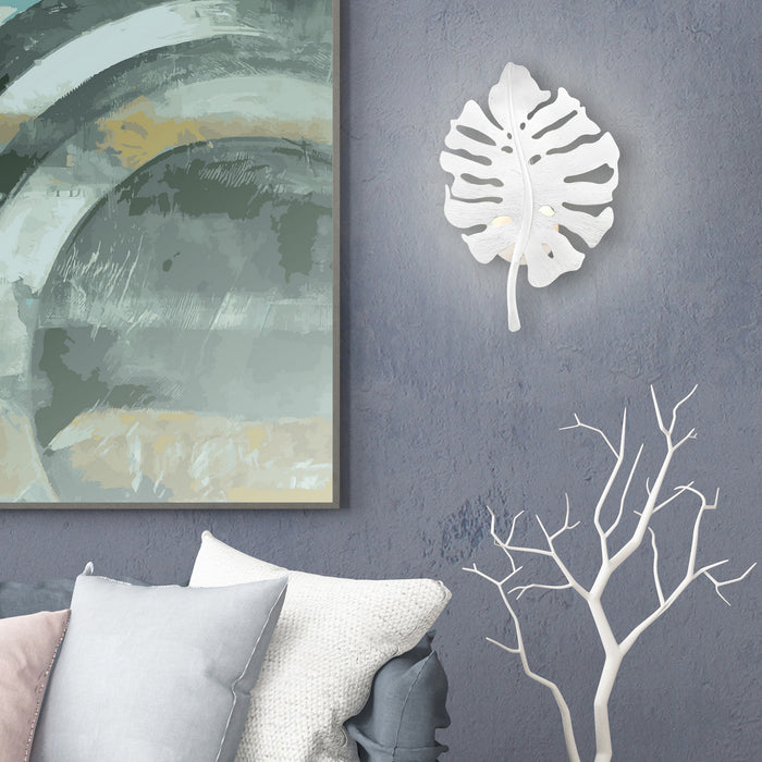 Golden 1103-1W TWP One Light Wall Sconce, Textured White Plaster
