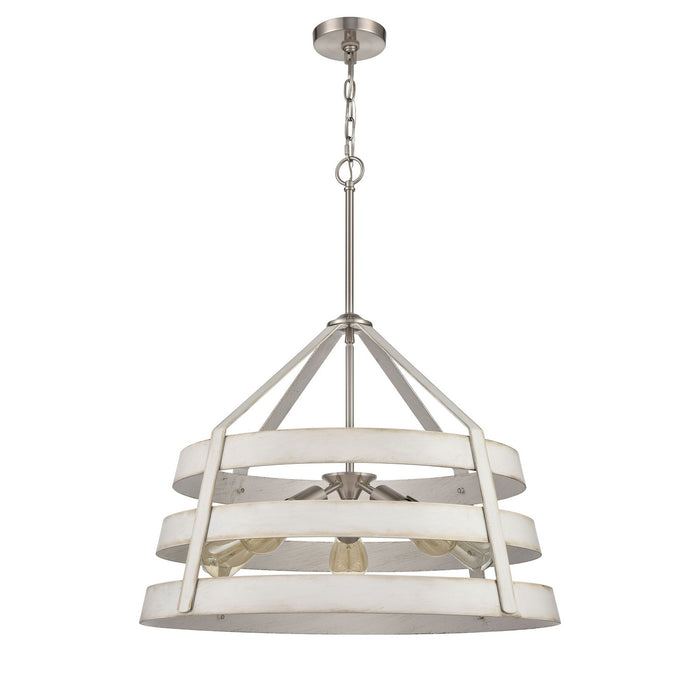 ELK Home 33558/5 Five Light Chandelier, Satin Nickel