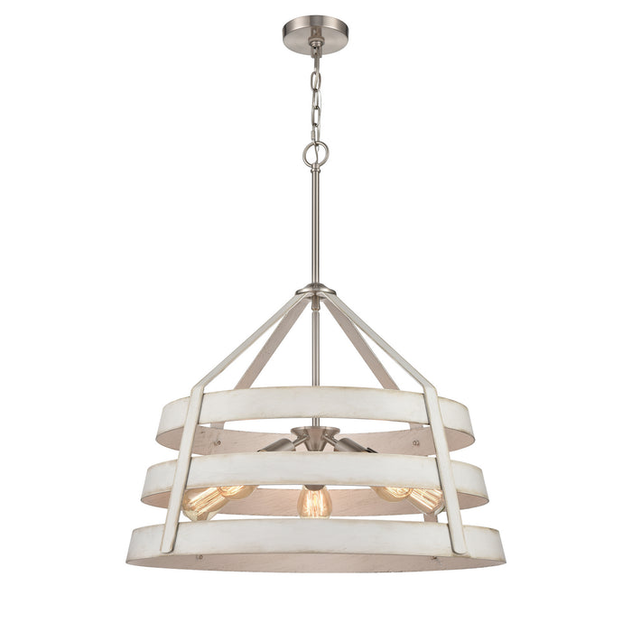 ELK Home 33558/5 Five Light Chandelier, Satin Nickel