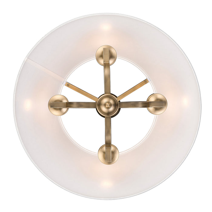 Golden 3078-4P MBS-IL Four Light Pendant, Modern Brass