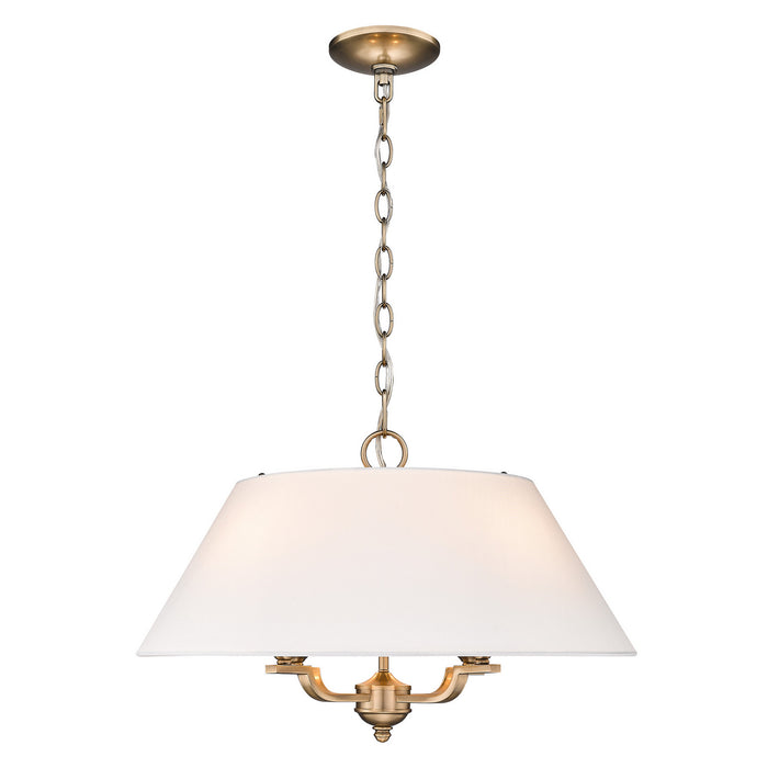 Golden 3078-4P MBS-IL Four Light Pendant, Modern Brass