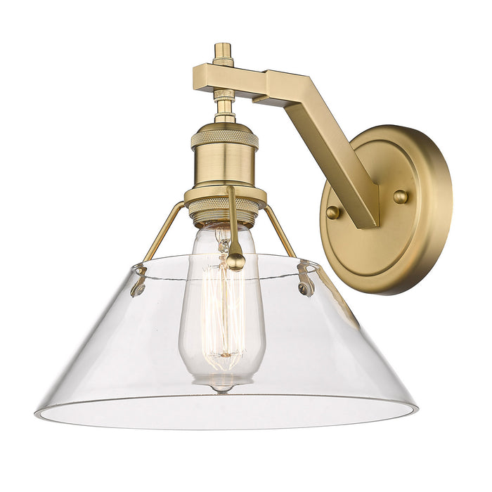 Golden 3306-1W BCB-CLR One Light Wall Sconce, Brushed Champagne Bronze