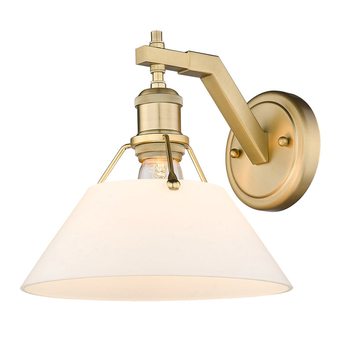 Golden 3306-1W BCB-OP One Light Wall Sconce, Brushed Champagne Bronze