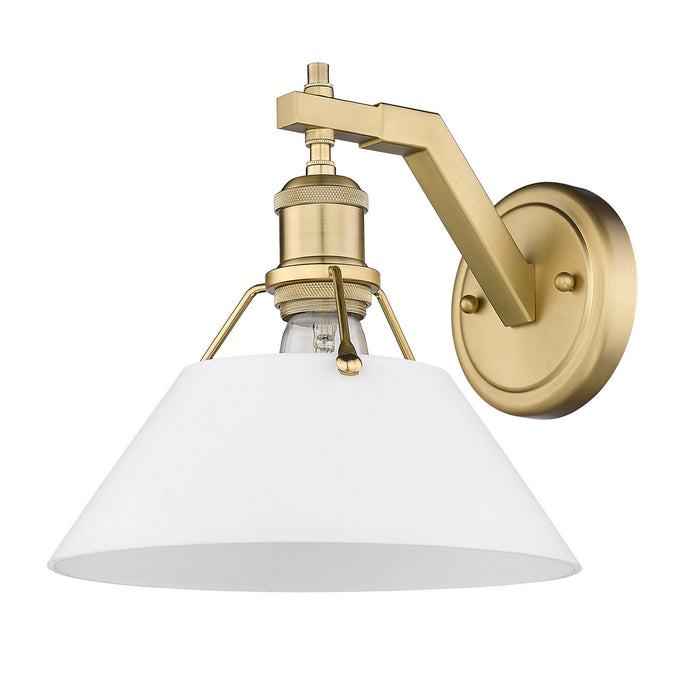 Golden 3306-1W BCB-OP One Light Wall Sconce, Brushed Champagne Bronze