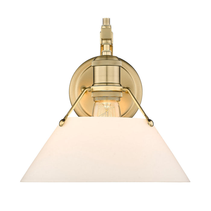 Golden 3306-1W BCB-OP One Light Wall Sconce, Brushed Champagne Bronze