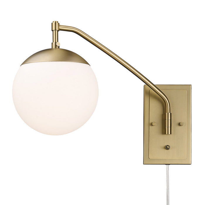 Golden 3699-A1W BCB-OP One Light Wall Sconce, Brushed Champagne Bronze