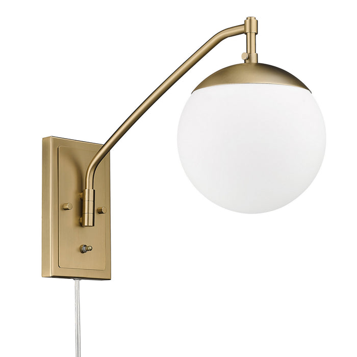 Golden 3699-A1W BCB-OP One Light Wall Sconce, Brushed Champagne Bronze