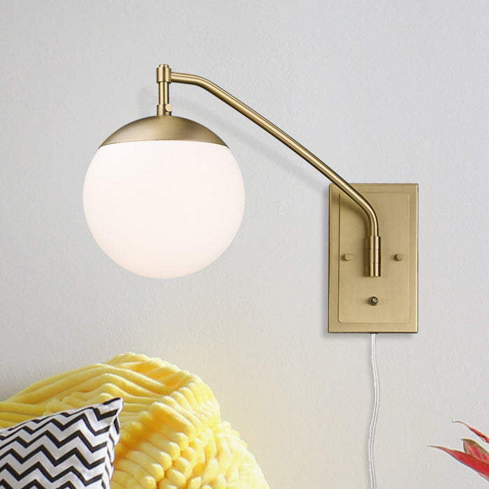 Golden 3699-A1W BCB-OP One Light Wall Sconce, Brushed Champagne Bronze