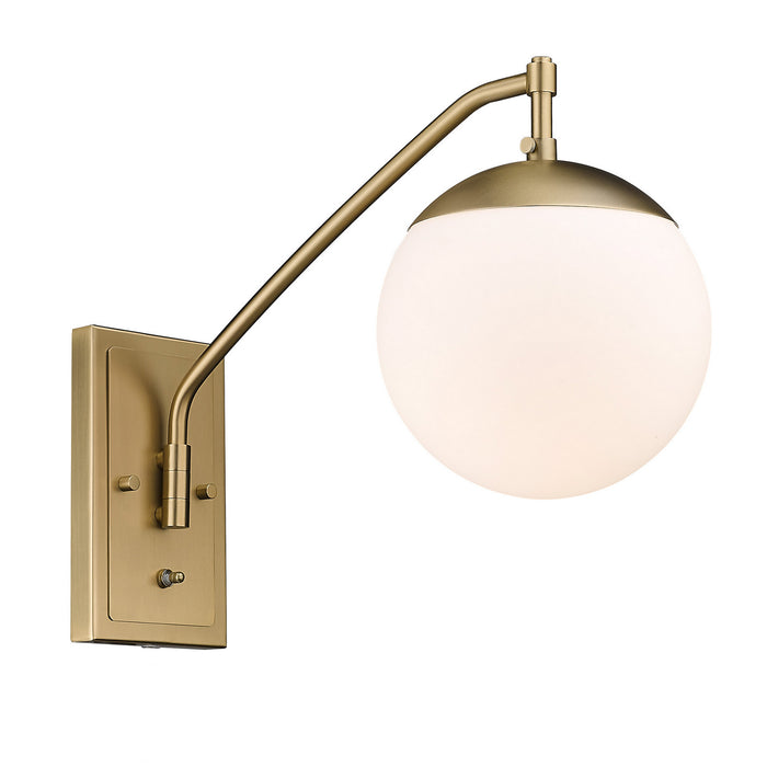Golden 3699-A1W BCB-OP One Light Wall Sconce, Brushed Champagne Bronze