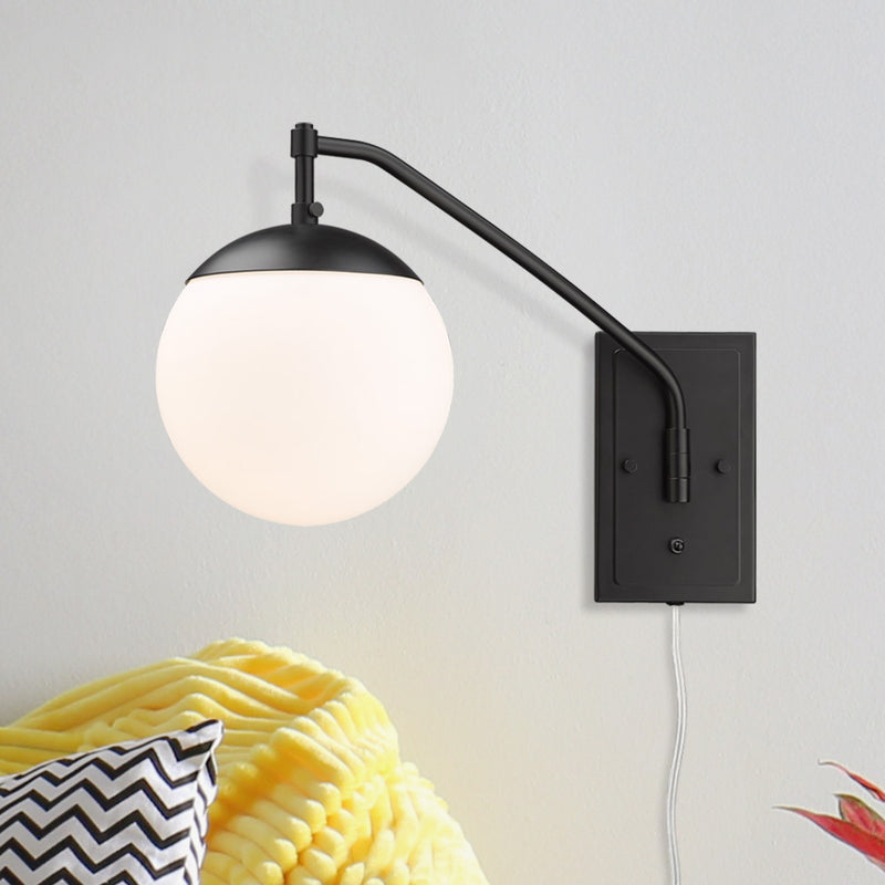 Golden 3699-A1W BLK-OP One Light Wall Sconce, Matte Black