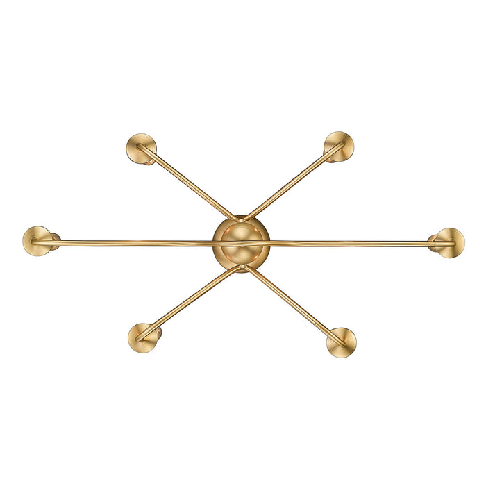 Golden 8316-LP BCB Six Light Pendant, Brushed Champagne Bronze