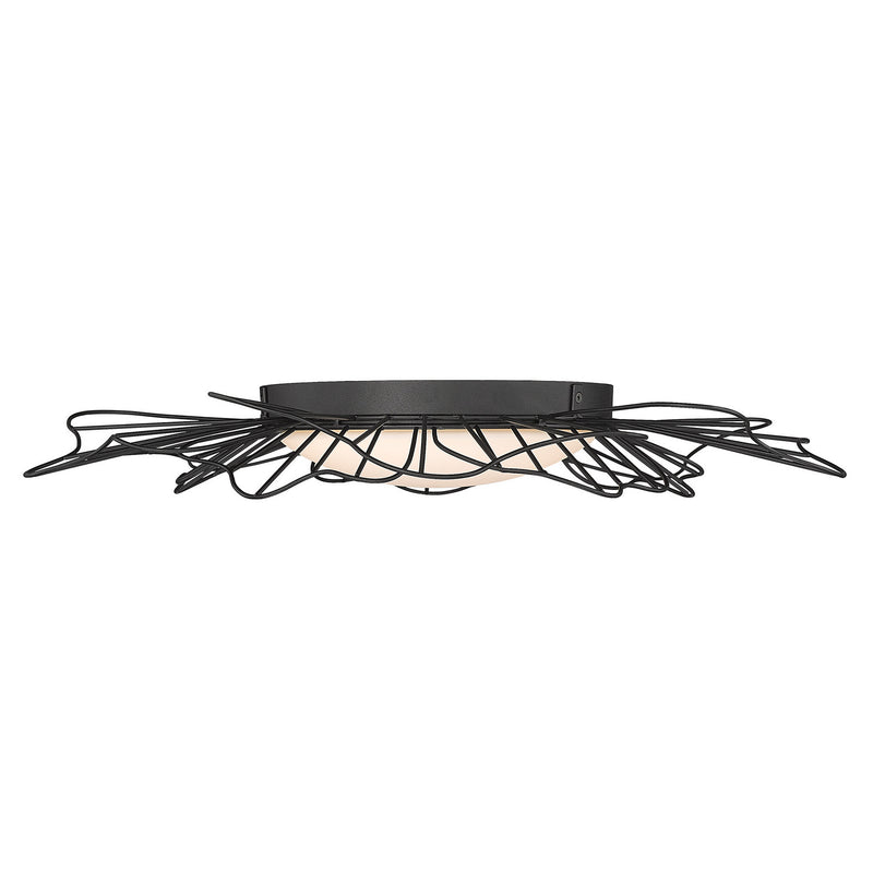 Golden 9132-FM24 NB-OP LED Flush Mount, Natural Black