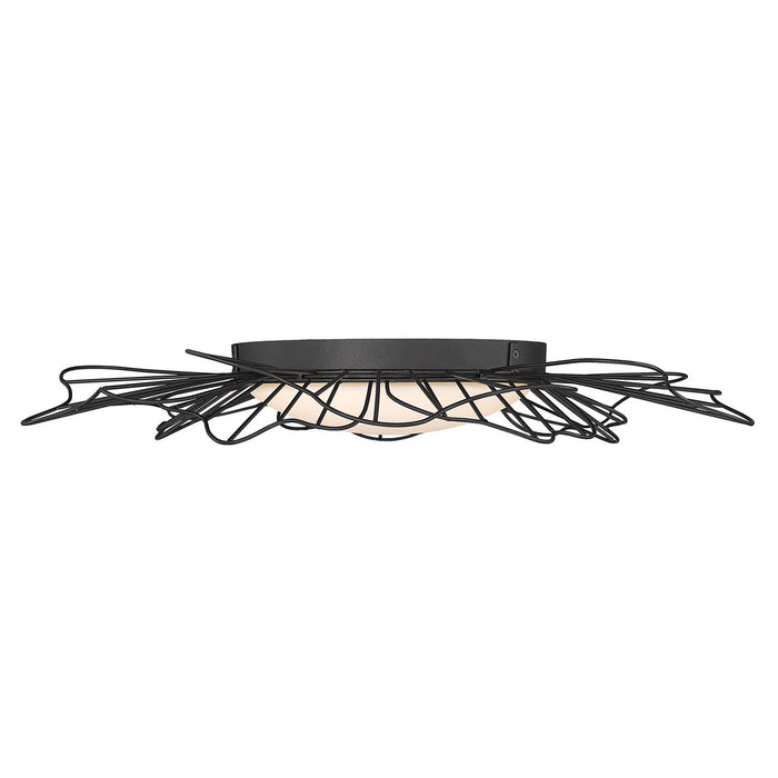 Golden 9132-FM24 NB-OP LED Flush Mount, Natural Black