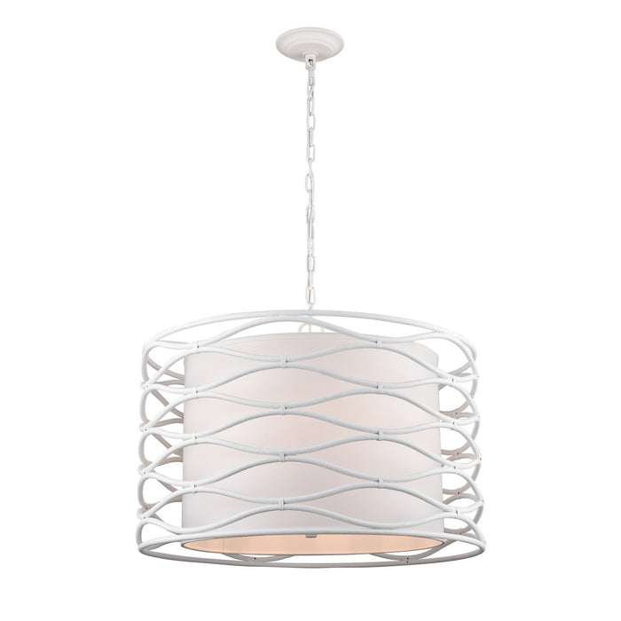 ELK Home H0019-9612 Four Light Pendant, Dry White