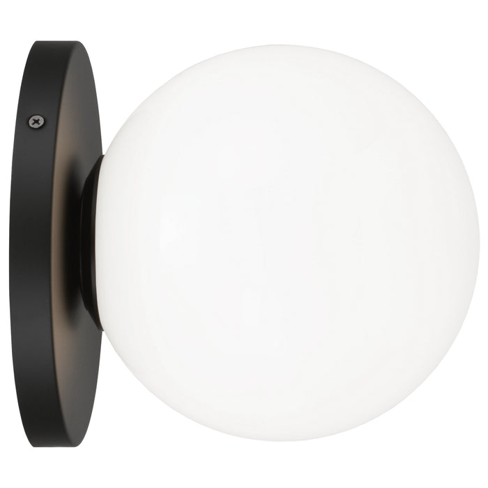 Matteo Lighting WX06011BKOP One Light Wall Sconce/Ceiling Mount, Black