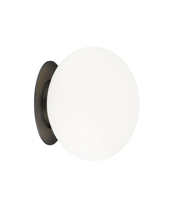 Matteo Lighting WX12101BKOP One Light Wall Sconce/Ceiling Mount, Black