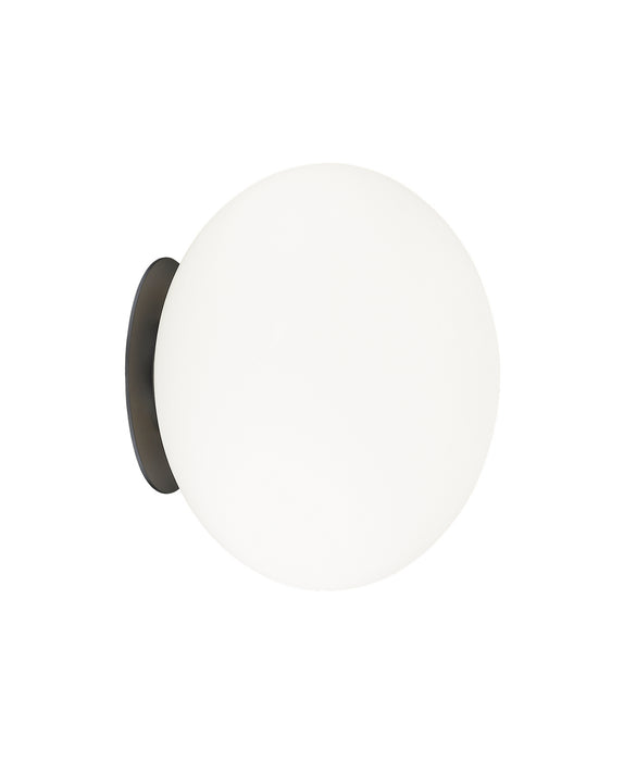 Matteo Lighting WX12111BKOP One Light Wall Sconce/Ceiling Mount, Black