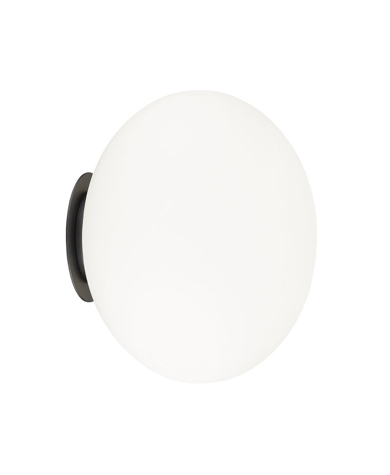 Matteo Lighting WX12121BKOP One Light Wall Sconce/Ceiling Mount, Black