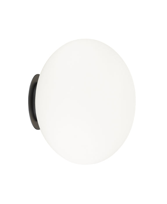 Matteo Lighting WX12121BKOP One Light Wall Sconce/Ceiling Mount, Black